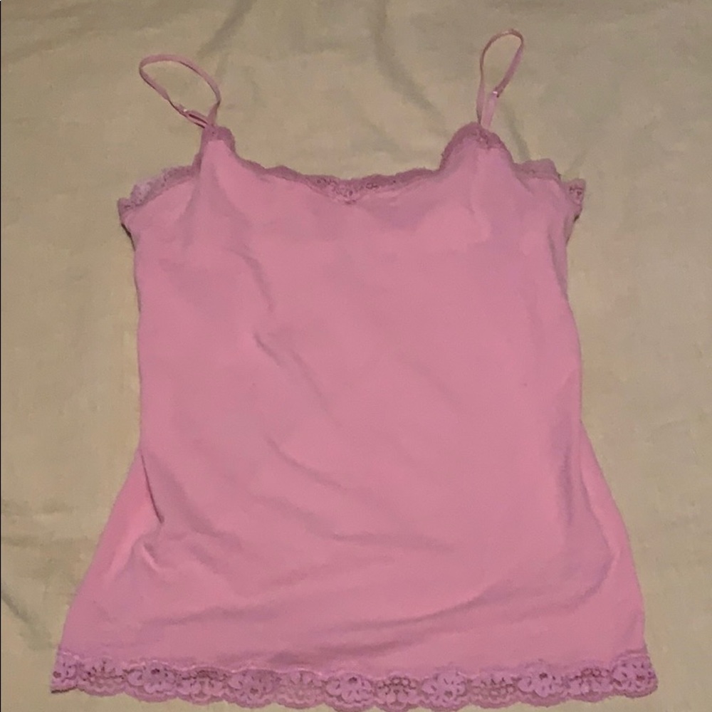 Aeropostale XL stretch knit & lace tank